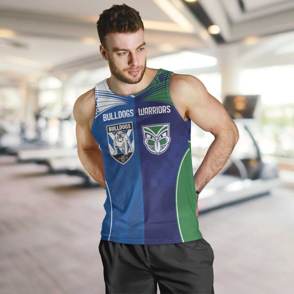 Custom Warriors-Bulldogs Men Tank Top Together Sporty Style