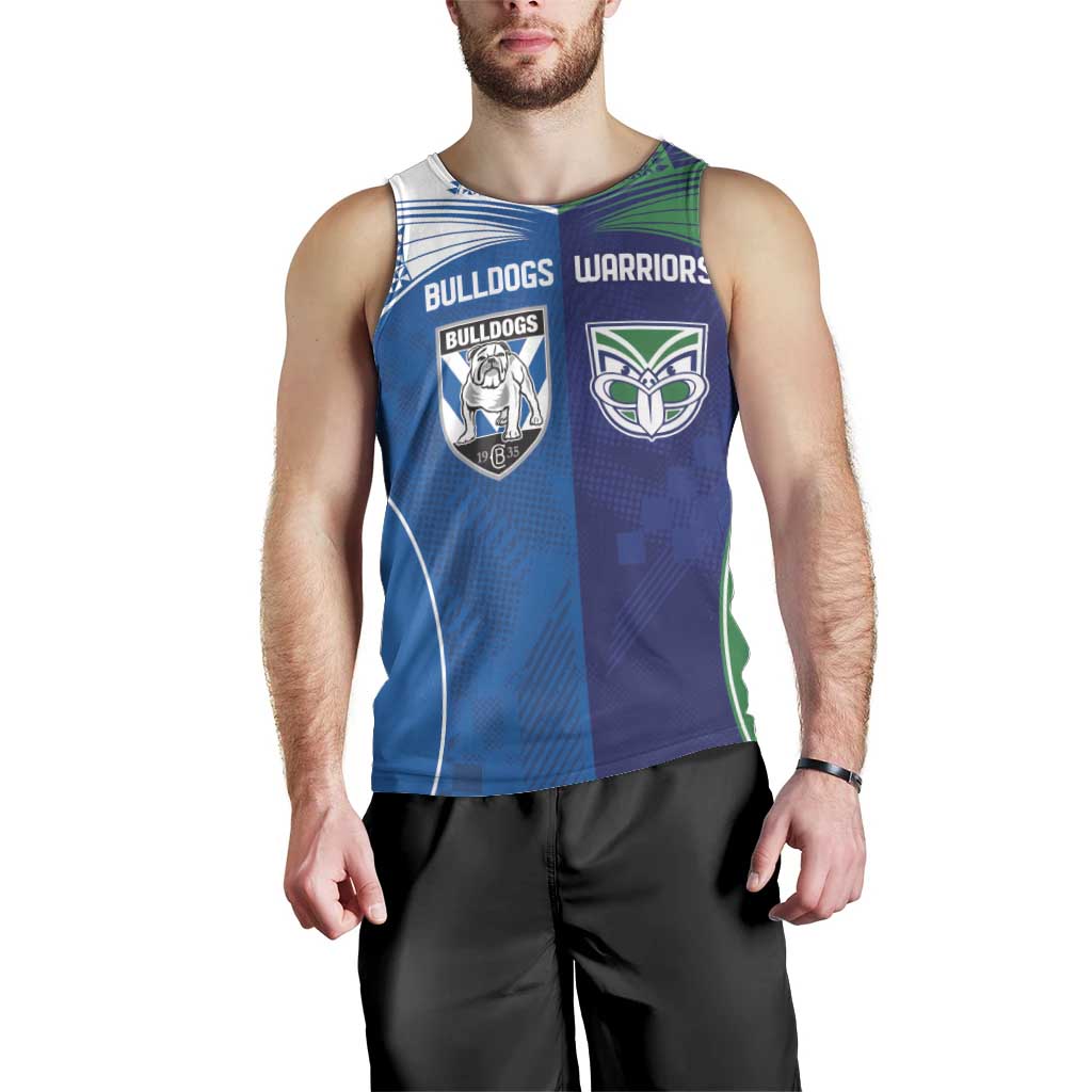 Custom Warriors-Bulldogs Men Tank Top Together Sporty Style