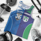 Custom Warriors-Bulldogs Men Tank Top Together Sporty Style