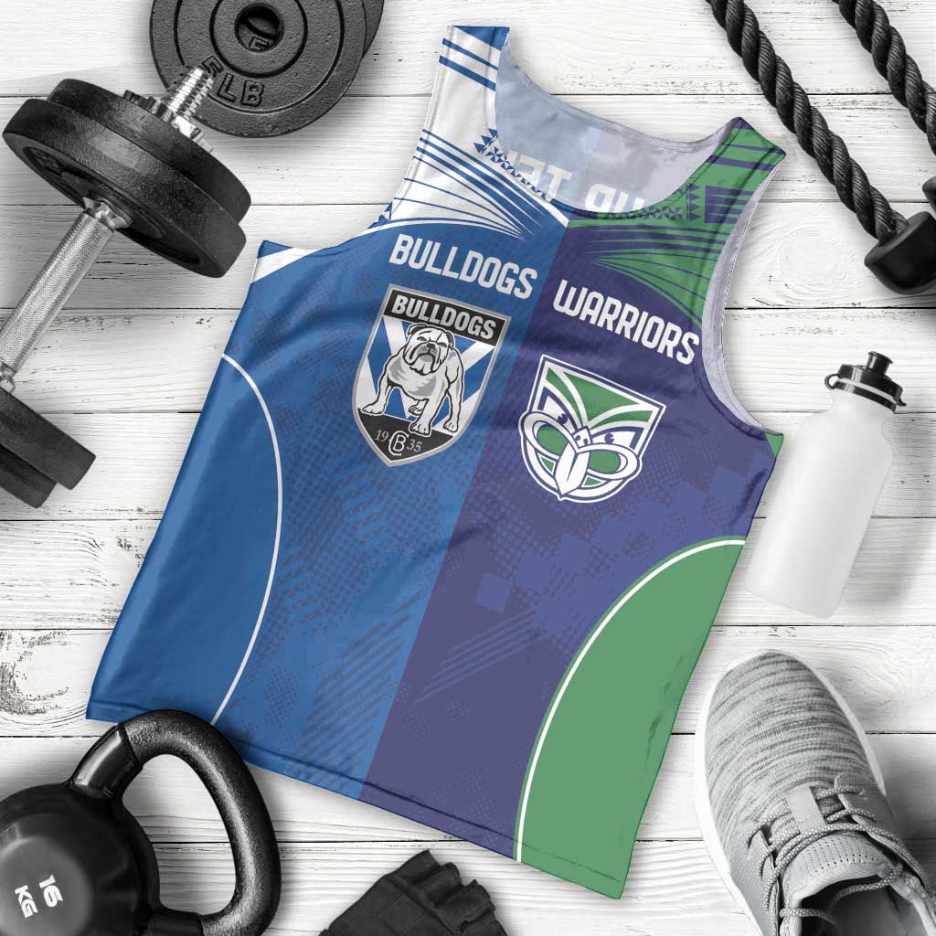 Custom Warriors-Bulldogs Men Tank Top Together Sporty Style