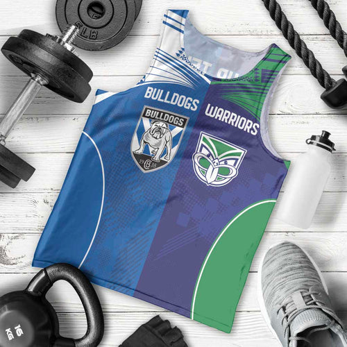 Custom Warriors-Bulldogs Men Tank Top Together Sporty Style