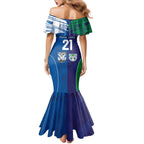 Custom Warriors-Bulldogs Mermaid Dress Together Sporty Style