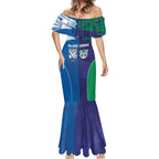 Custom Warriors-Bulldogs Mermaid Dress Together Sporty Style