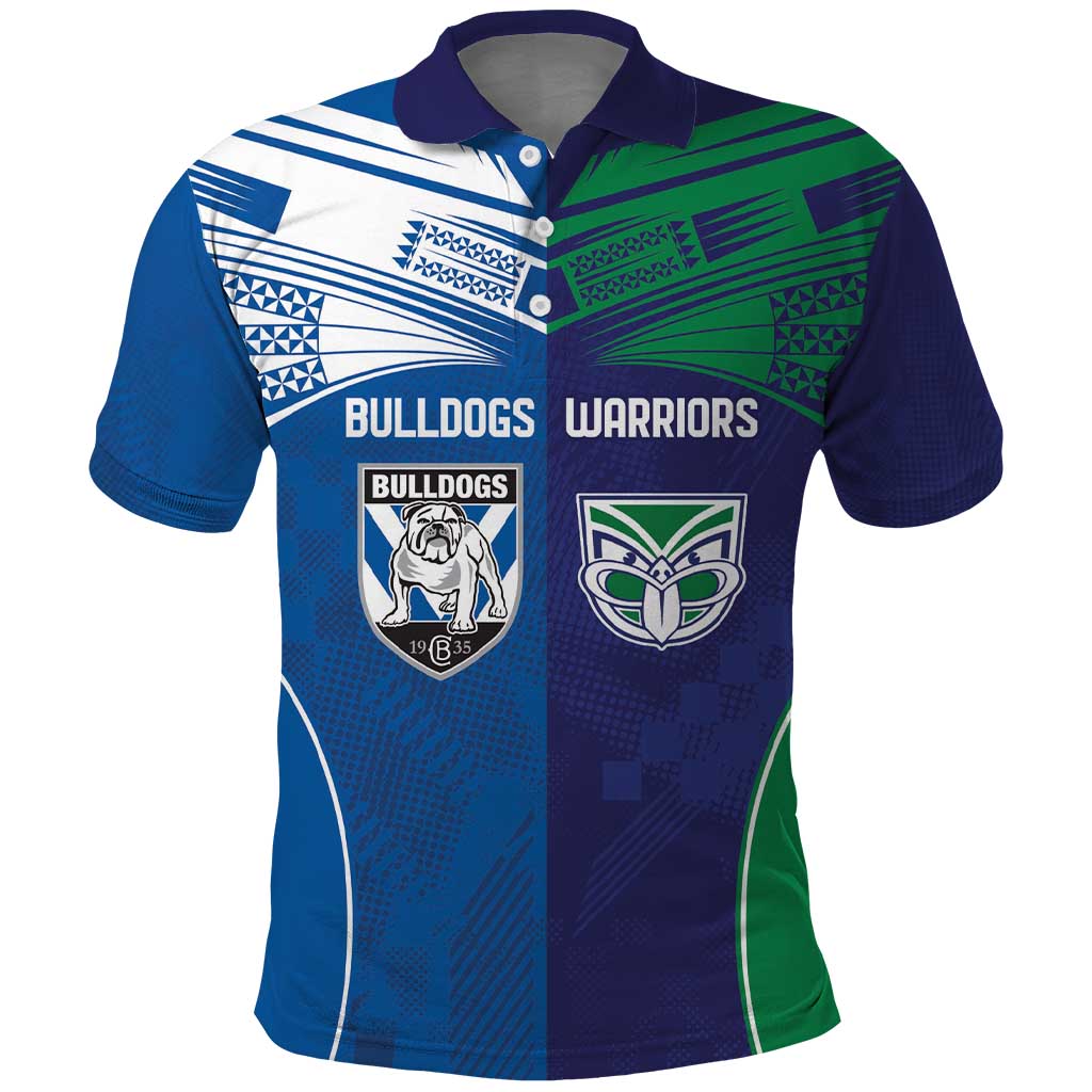 Custom Warriors-Bulldogs Polo Shirt Together Sporty Style
