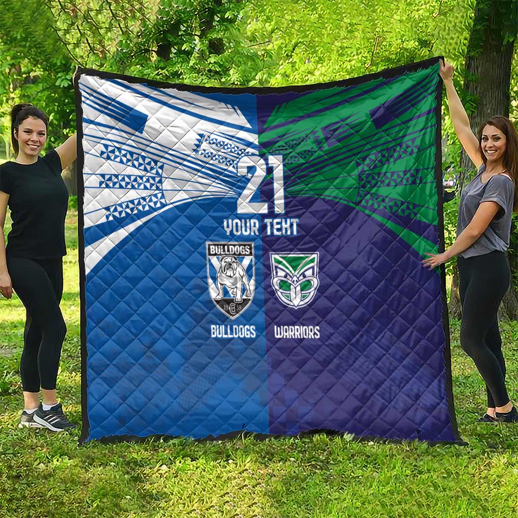 Custom Warriors-Bulldogs Quilt Together Sporty Style