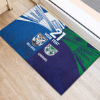 Custom Warriors-Bulldogs Rubber Doormat Together Sporty Style