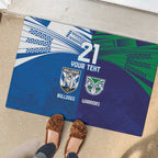 Custom Warriors-Bulldogs Rubber Doormat Together Sporty Style