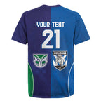 Custom Warriors-Bulldogs Rugby Jersey Together Sporty Style