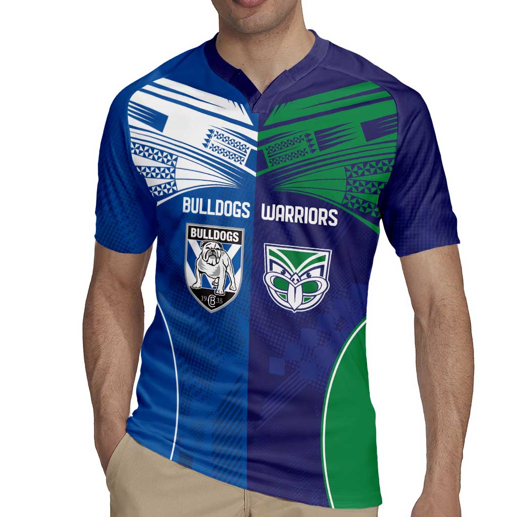 Custom Warriors-Bulldogs Rugby Jersey Together Sporty Style