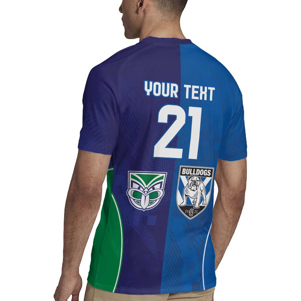 Custom Warriors-Bulldogs Rugby Jersey Together Sporty Style