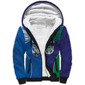 Custom Warriors-Bulldogs Sherpa Hoodie Together Sporty Style
