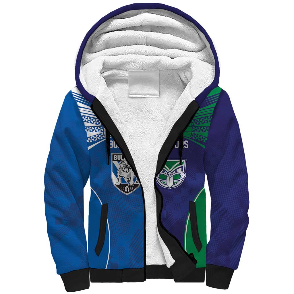 Custom Warriors-Bulldogs Sherpa Hoodie Together Sporty Style