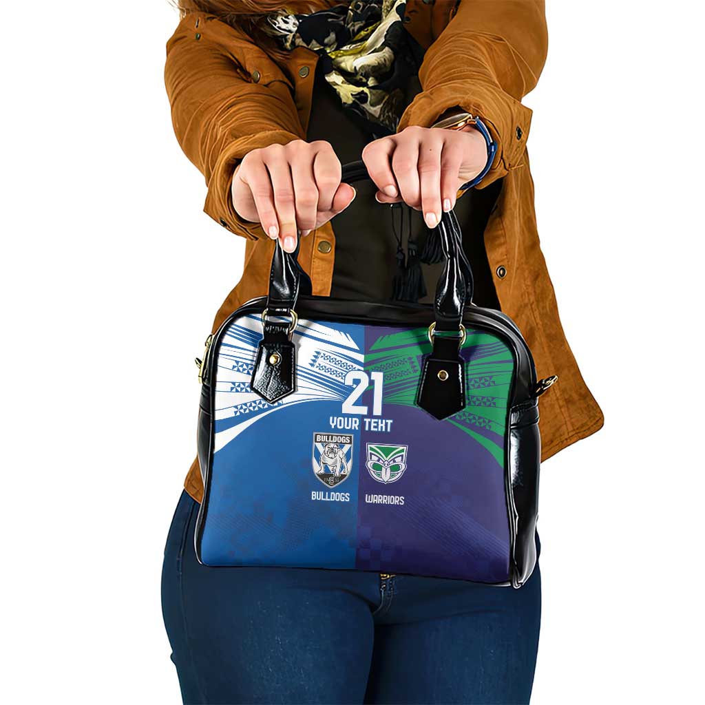 Custom Warriors-Bulldogs Shoulder Handbag Together Sporty Style