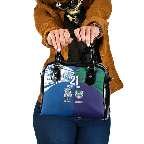 Custom Warriors-Bulldogs Shoulder Handbag Together Sporty Style