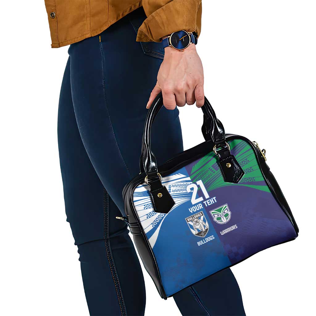 Custom Warriors-Bulldogs Shoulder Handbag Together Sporty Style