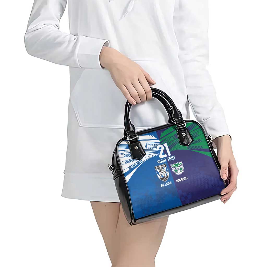 Custom Warriors-Bulldogs Shoulder Handbag Together Sporty Style