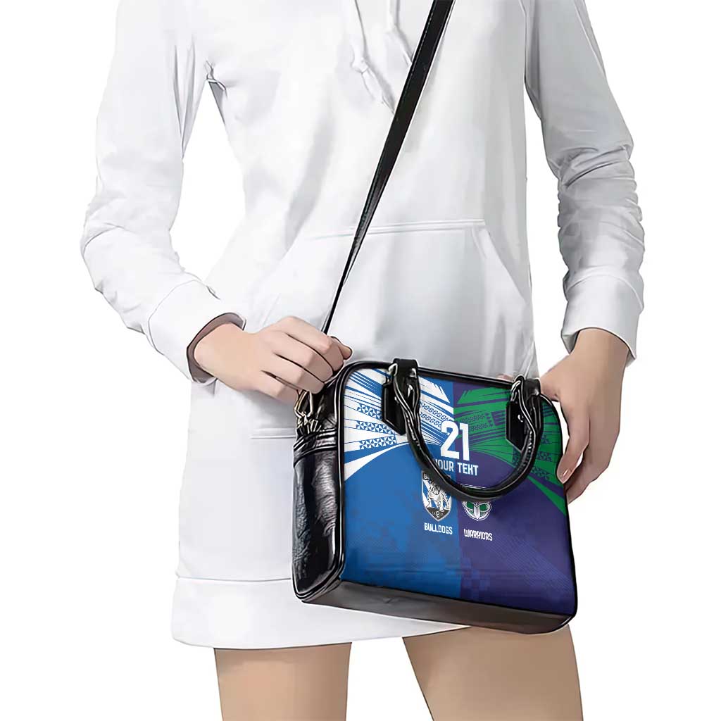 Custom Warriors-Bulldogs Shoulder Handbag Together Sporty Style