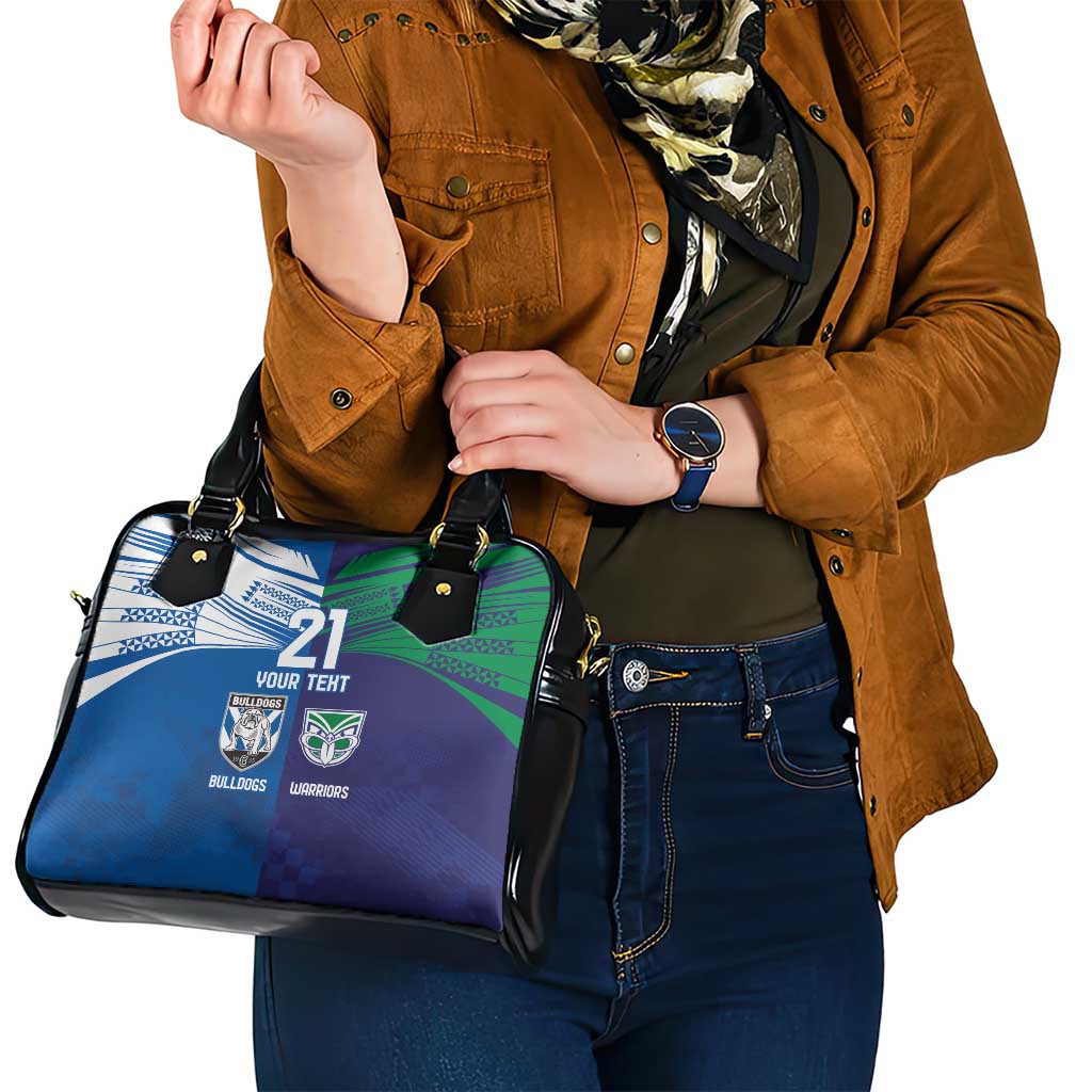 Custom Warriors-Bulldogs Shoulder Handbag Together Sporty Style