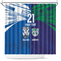 Custom Warriors-Bulldogs Shower Curtain Together Sporty Style