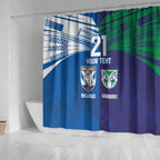 Custom Warriors-Bulldogs Shower Curtain Together Sporty Style