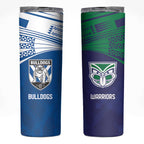 Custom Warriors-Bulldogs Skinny Tumbler Together Sporty Style