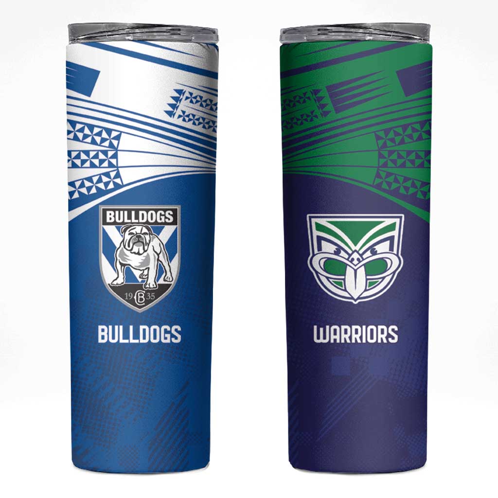 Custom Warriors-Bulldogs Skinny Tumbler Together Sporty Style