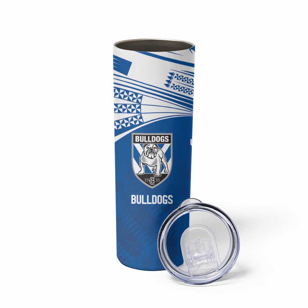 Custom Warriors-Bulldogs Skinny Tumbler Together Sporty Style