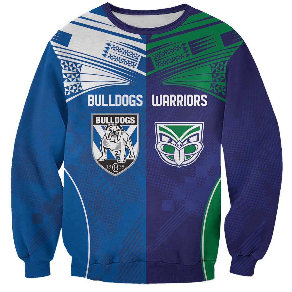 Custom Warriors-Bulldogs Sweatshirt Together Sporty Style