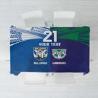 Custom Warriors-Bulldogs Tablecloth Together Sporty Style