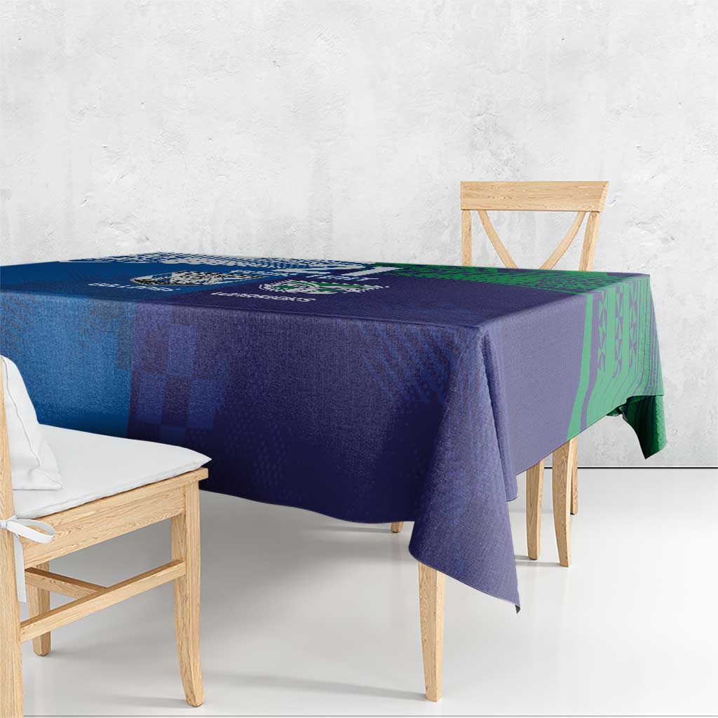 Custom Warriors-Bulldogs Tablecloth Together Sporty Style