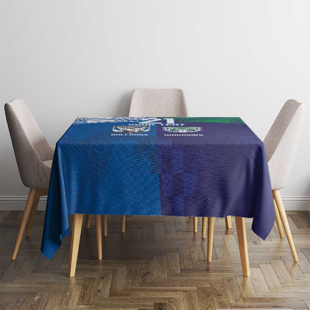 Custom Warriors-Bulldogs Tablecloth Together Sporty Style