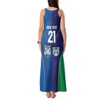Custom Warriors-Bulldogs Tank Maxi Dress Together Sporty Style