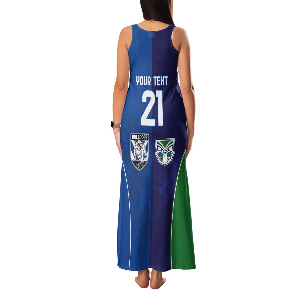 Custom Warriors-Bulldogs Tank Maxi Dress Together Sporty Style