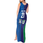 Custom Warriors-Bulldogs Tank Maxi Dress Together Sporty Style