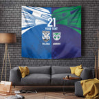 Custom Warriors-Bulldogs Tapestry Together Sporty Style