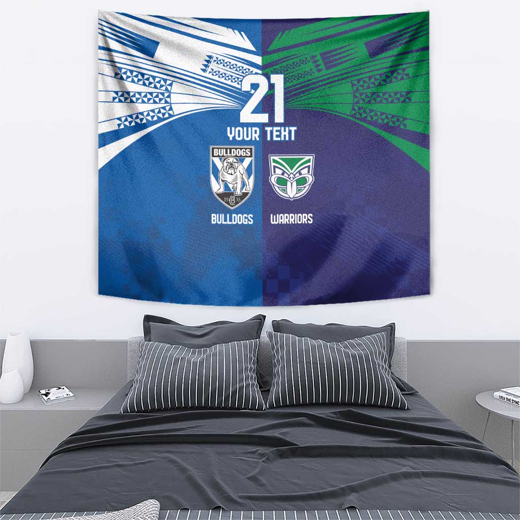 Custom Warriors-Bulldogs Tapestry Together Sporty Style
