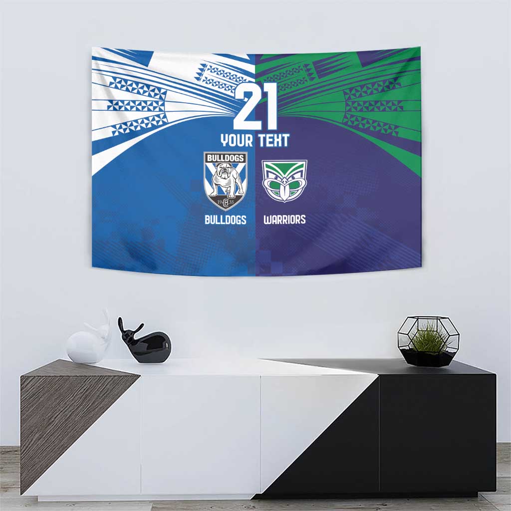 Custom Warriors-Bulldogs Tapestry Together Sporty Style