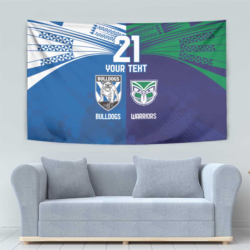 Custom Warriors-Bulldogs Tapestry Together Sporty Style