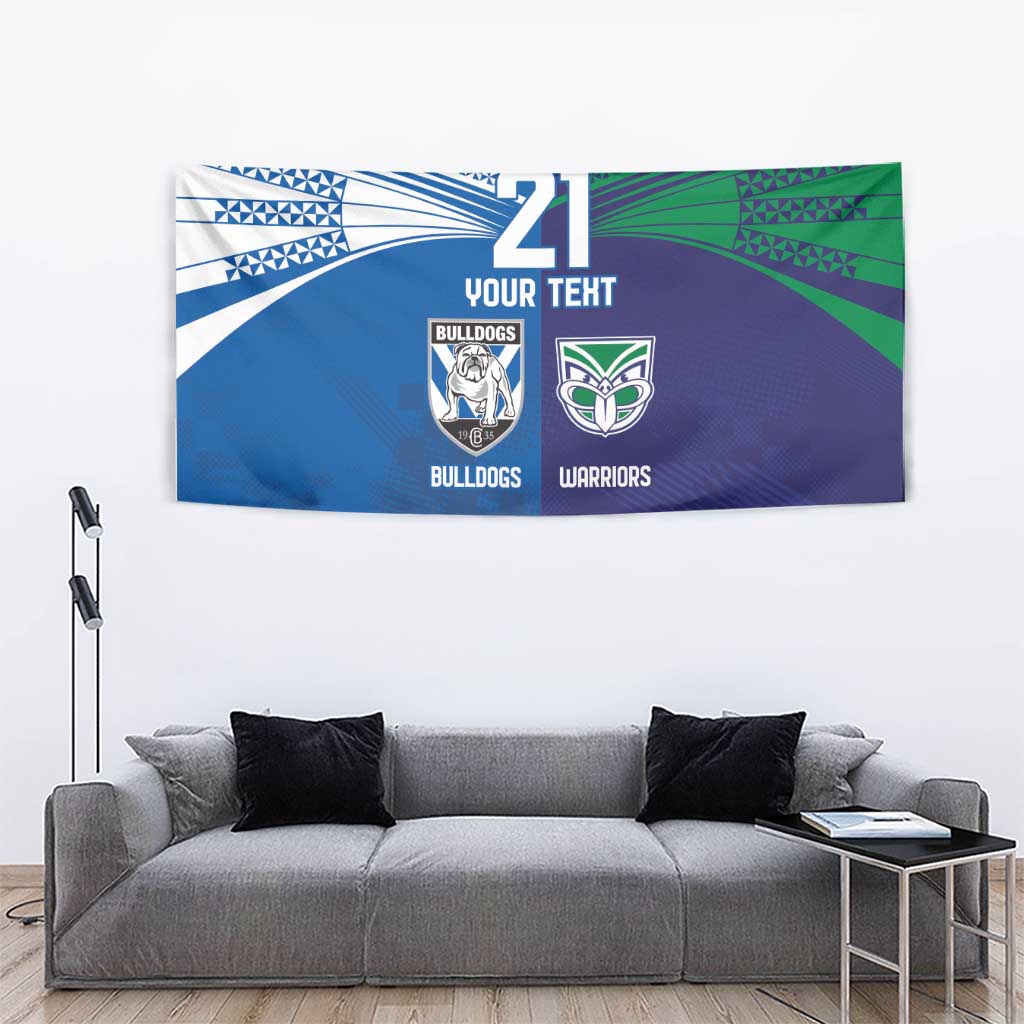 Custom Warriors-Bulldogs Tapestry Together Sporty Style