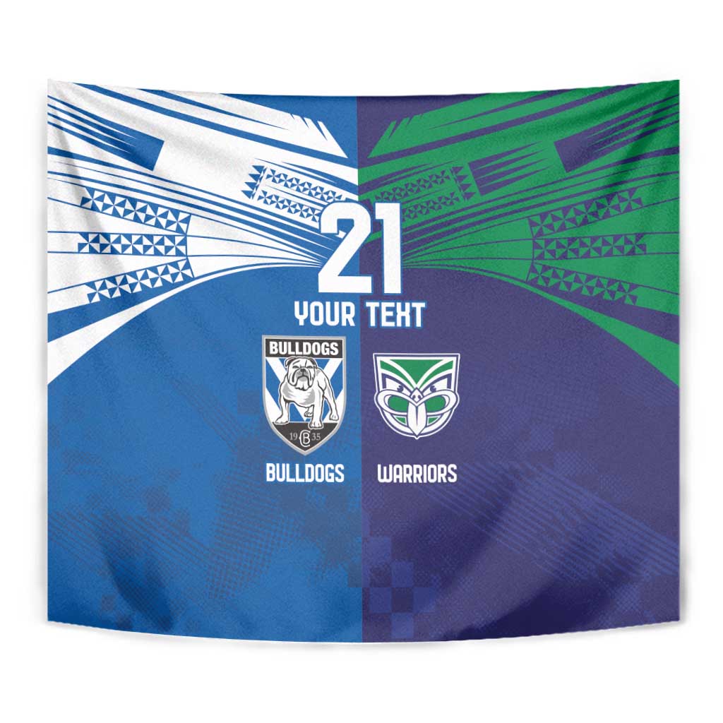 Custom Warriors-Bulldogs Tapestry Together Sporty Style