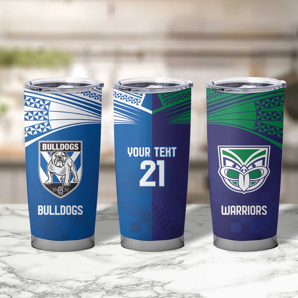 Custom Warriors-Bulldogs Tumbler Cup Together Sporty Style