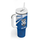 Custom Warriors-Bulldogs Tumbler With Handle Together Sporty Style