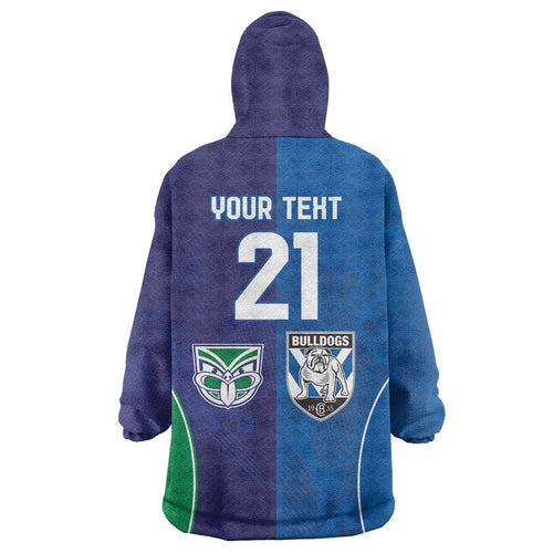 Custom Warriors-Bulldogs Wearable Blanket Hoodie Together Sporty Style