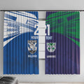 Custom Warriors-Bulldogs Window Curtain Together Sporty Style