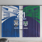 Custom Warriors-Bulldogs Window Curtain Together Sporty Style