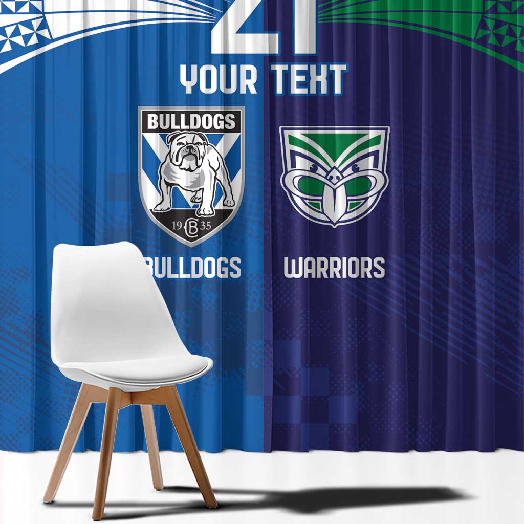 Custom Warriors-Bulldogs Window Curtain Together Sporty Style