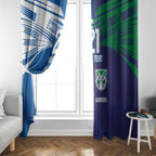 Custom Warriors-Bulldogs Window Curtain Together Sporty Style