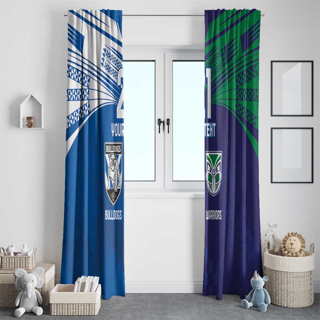 Custom Warriors-Bulldogs Window Curtain Together Sporty Style