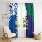 Custom Warriors-Bulldogs Window Curtain Together Sporty Style