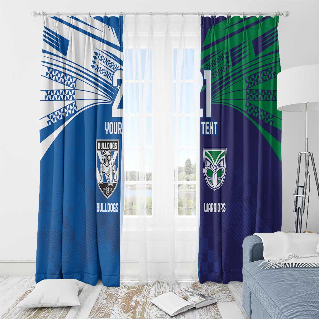 Custom Warriors-Bulldogs Window Curtain Together Sporty Style